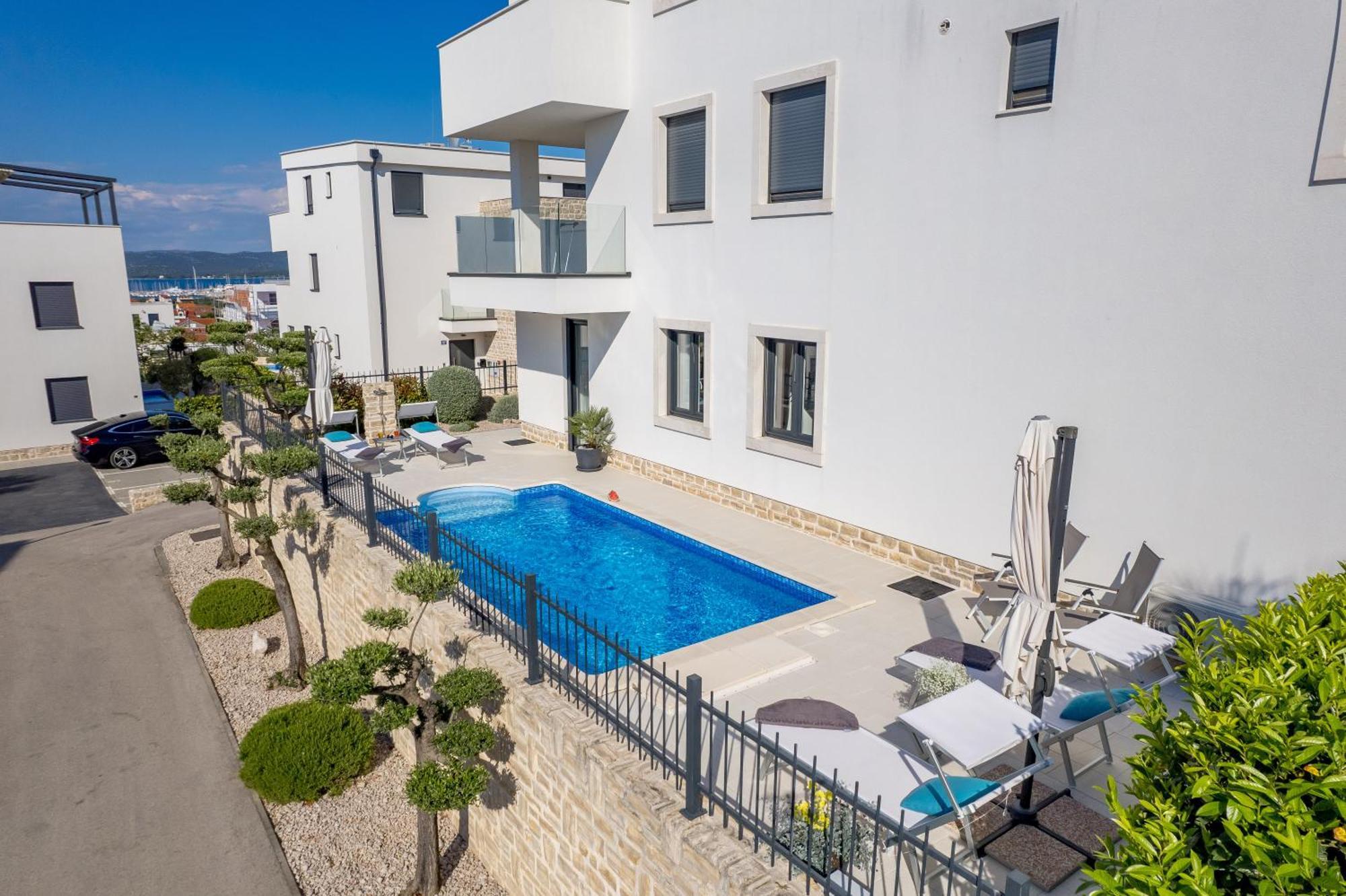 Luxury Apartment Hyperion With Private Pool And Garden Муртер Екстер'єр фото