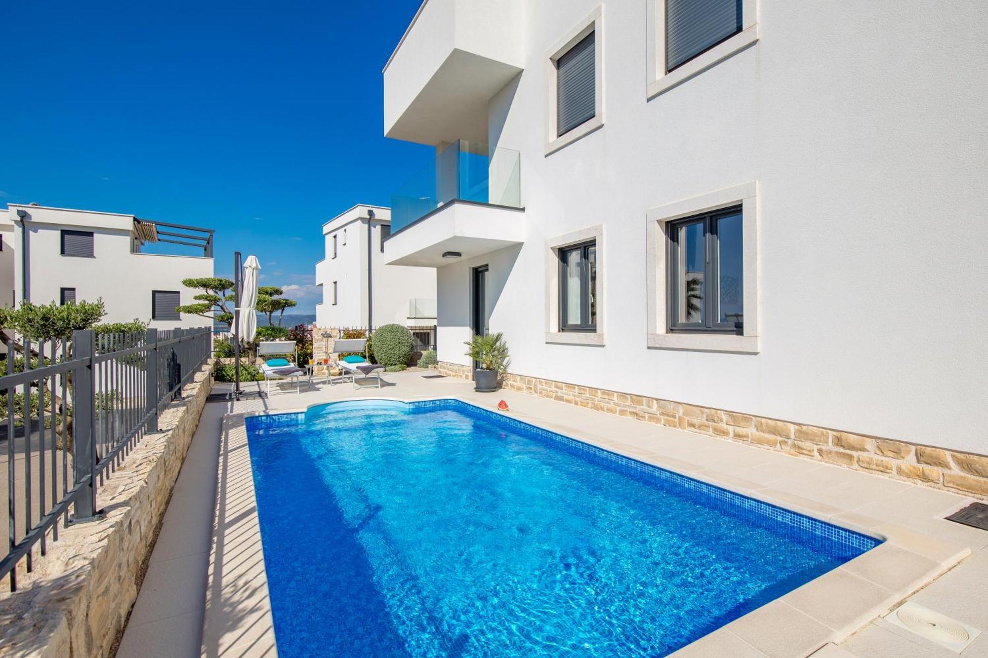 Luxury Apartment Hyperion With Private Pool And Garden Муртер Екстер'єр фото