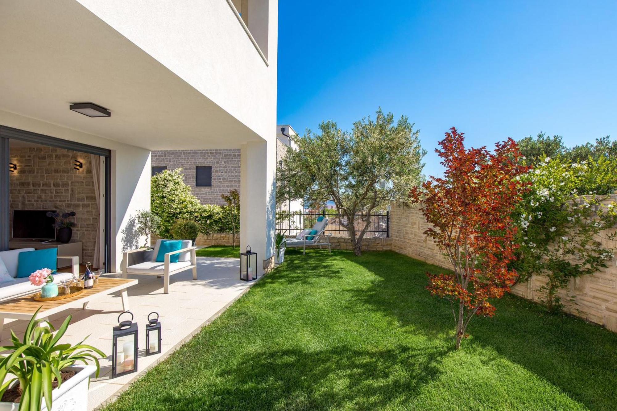 Luxury Apartment Hyperion With Private Pool And Garden Муртер Екстер'єр фото